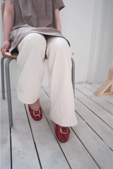 belt flat shoes (2c)