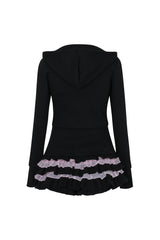 Baby Dolly Zip-up (black)