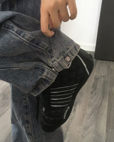 ティンジサイドピンタックデニムパンツ