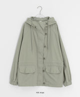 Aine Cotton Washing Crackers Field Jacket