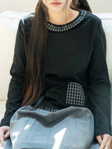 FRILL POCKET T (BLACK)