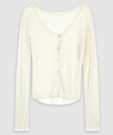 Slim color blocking cardigan - cd