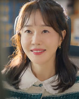 (Worn by Park Shin-hye,Um Jiwon)Twist Wave 925 Silver Bold Hoop Ring Earring E050-04G