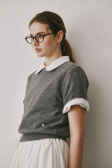 Camel round half knit (Dark grey)