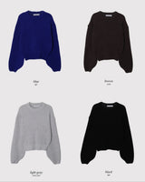 Fruit Boucle Crop Wool Round Knit (8color)