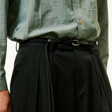 2way rope belt black