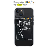Every Night Iphone Case (White) Ver. Short Hair