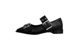 EYELET DOUBLE STRAP FLAT