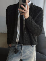 ASCLO Hairy Crop Cardigan (3color)