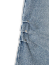 Side rivet wide denim pants(3color)