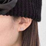 Silver 925 Ribbon earring