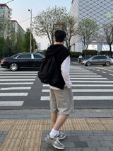 Over hood knit vest