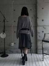 layered check wrap skirt (2color)