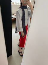 Soft Whipping Scarf - Dark Gray