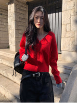 RABBIT ANGORA KNIT CARDIGAN