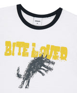 BITE LOVER クロップリンガーTシャツ