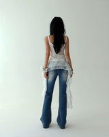 Qwz Pocket Washing Bootcut Jeans