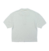 WIGGLY COLLAR KNIT TOP