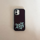 western glass case (burgundy)