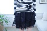 Lace Cancan Mini Skirt (2color)