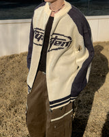 Corel Two-Way Raglan Knit Zip-Up