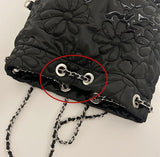 Flower backpack black