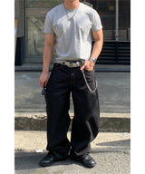 ノンフェードカーブドローデニムパンツ