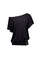 Drape Mini Dress [Charcoal]