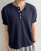 デイ ヘンリーネック クロップ ショートスリーブTシャツ