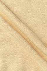 Slim button half knit_butter