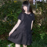 リボン ローライズ ミニワンピース(ブラック) F25QD821