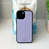 ストライプエポキシバンパーケース (Purple)