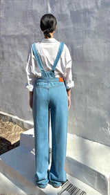 EMBROIDERY OVERALL DENIM PANTS code 25011