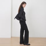 [Haesu Collaboration] Contour Belted Bag (Nylon Black)