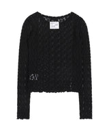 [NF] POIN LACE LAYERED TEE (BLACK)_F24QB283