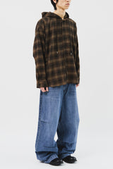 Venny Check Hooded Shirt (3color)