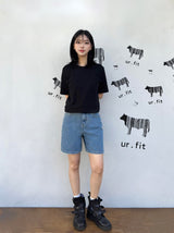 MEDIUM INDIGO DENIM SHORTS code 25008