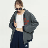 Legal Alien washed hoodie Jacket_Shadow Grey
