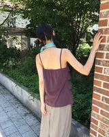 モンシカンカンレイヤードバックバンディングシャーリングノースリーブ