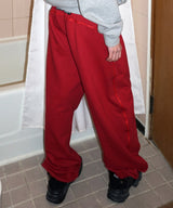 PIPING SWEAT JOGGER PANTS red