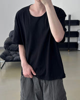 Erne Crop Over U Neck Short Sleeve Tee