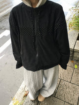 Montbleコーデュロイドットブルゾン (2c)