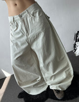 Jepeni Dot Back Detail Balloon Cotton Pants 3color