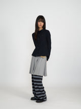 SNAP HOODIE SHIRT (BLACK)