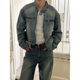 [PROMOTION] Domingo biker denim jacket (2color)