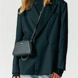 saffiano trapezium chain bag