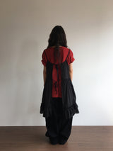 バックレスラッフルワンピース (3color)