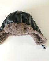 Kyoka Winter Leather Trooper Hat (3color)