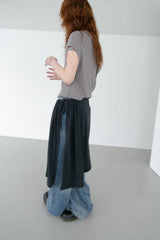 modal unbal layered skirt(2colors)