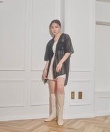 UNISEX レースポケットシャツ